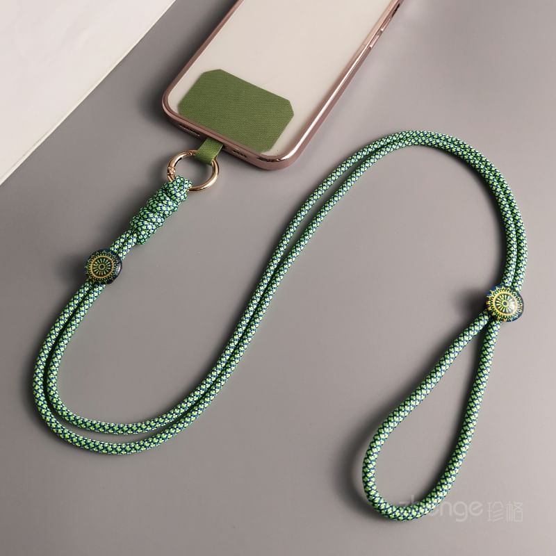 Woven Cord Phone Lanyard with Lanyard Pad