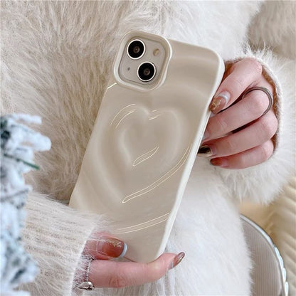 Phone Heart Textured Case