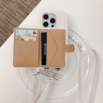 Card Denim Lanyard Holder Phone Case
