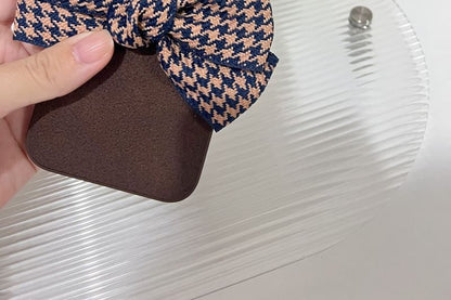 Houndstooth Case Phone Bow