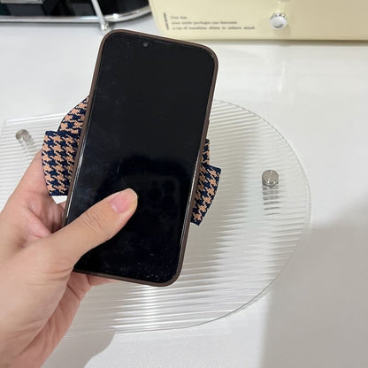 Houndstooth Case Phone Bow