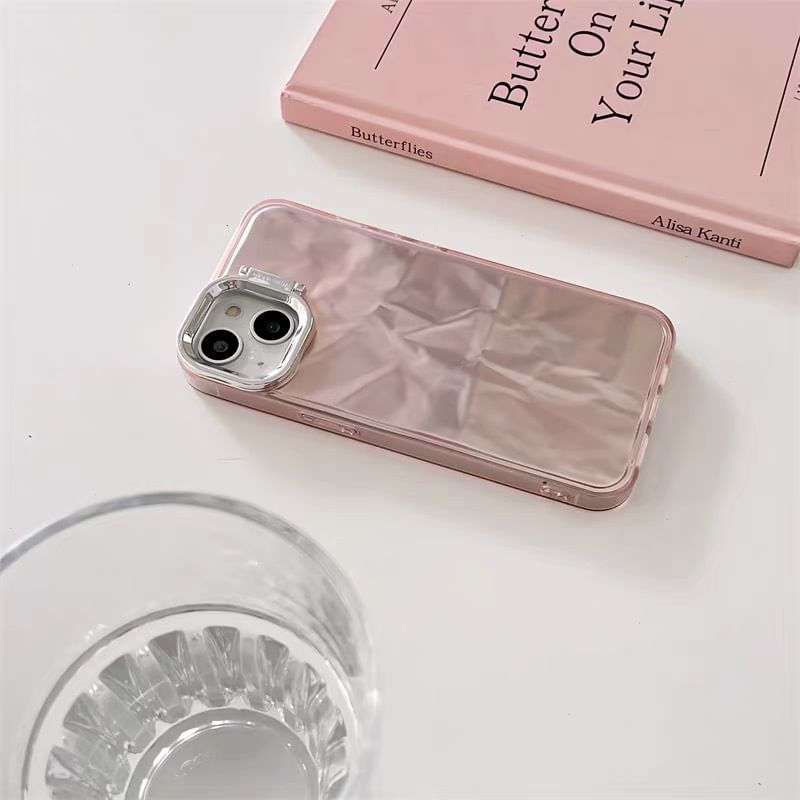 Holographic Textured Case Stand Phone
