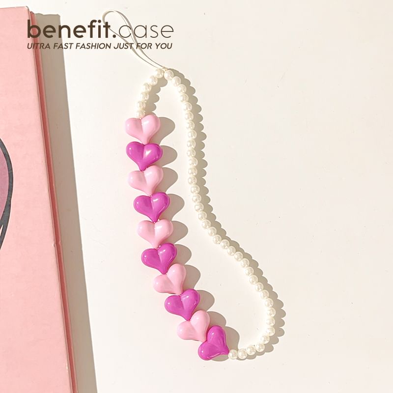 Phone Heart Strap Bead