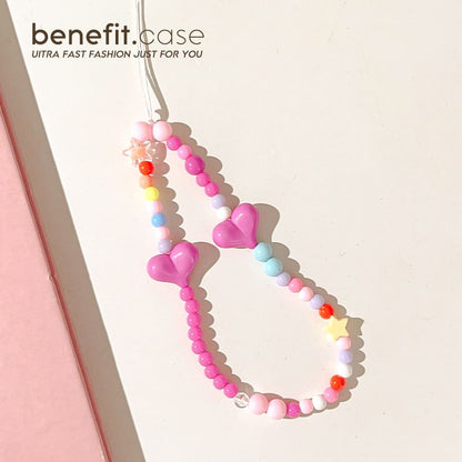 Phone Heart Strap Bead