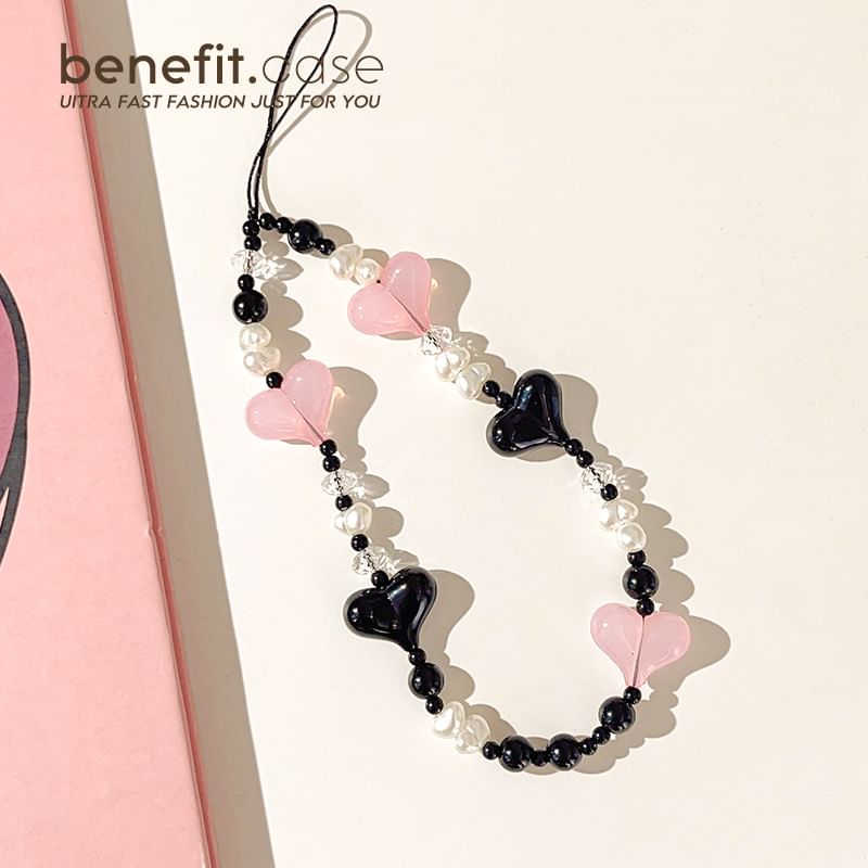 Phone Heart Strap Bead