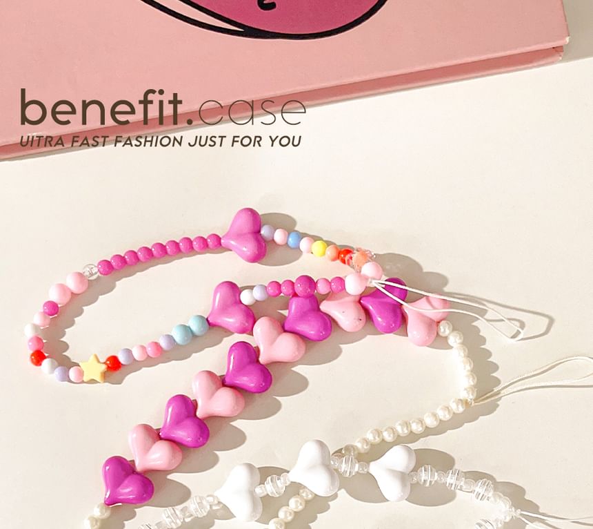 Phone Heart Strap Bead