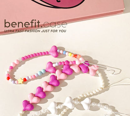 Phone Heart Strap Bead