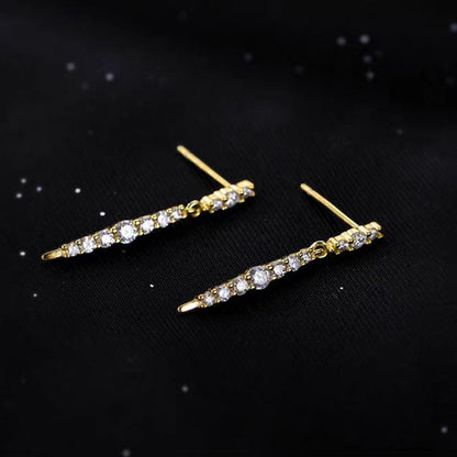 Rhinestone Threader Earring