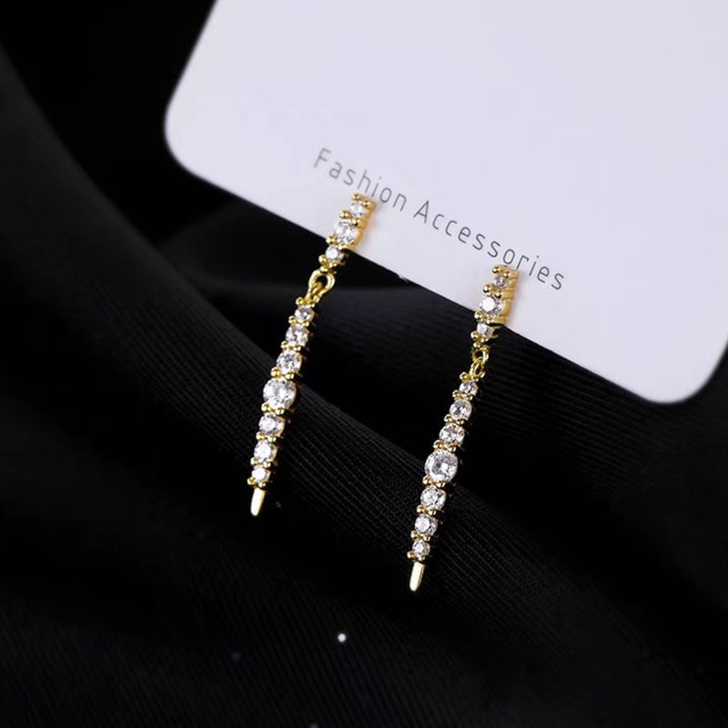 Rhinestone Threader Earring