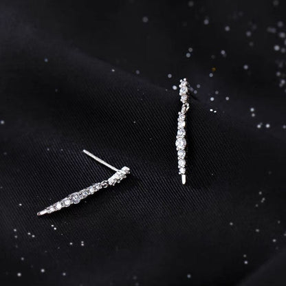 Rhinestone Threader Earring