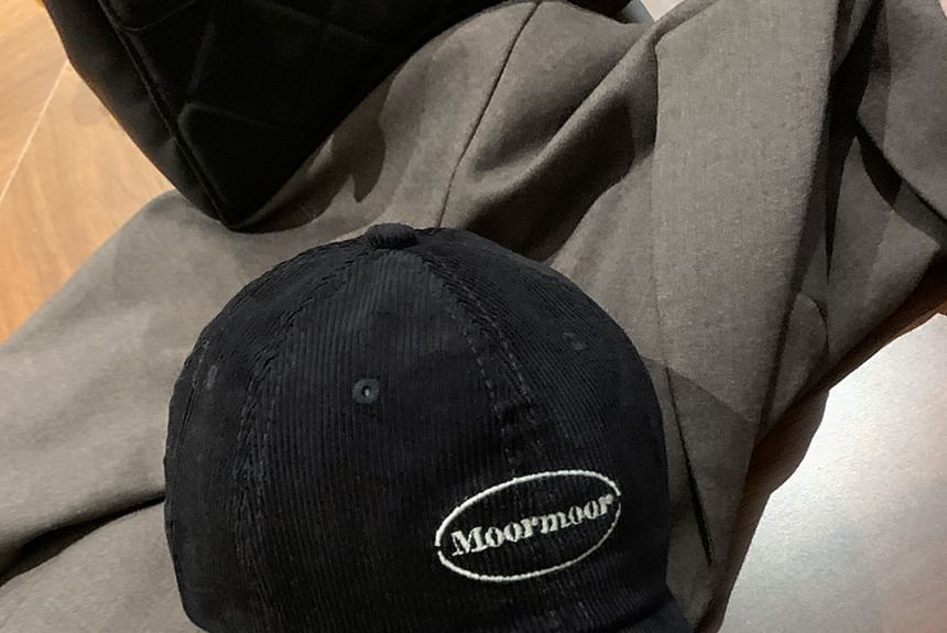 Cap Corduroy Lettering