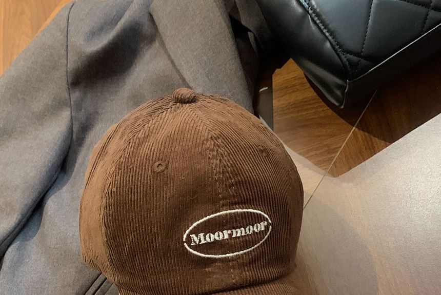 Cap Corduroy Lettering