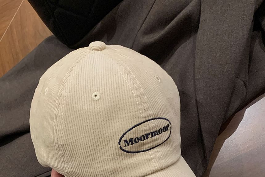 Cap Corduroy Lettering