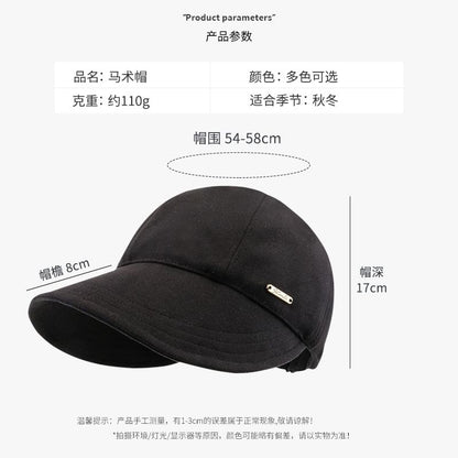 Metal Plate Plain Wide Brim Hat