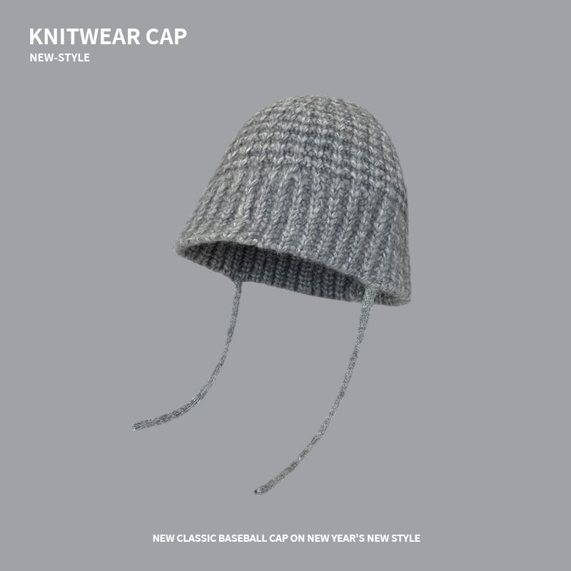 Plain Knit Bucket Hat