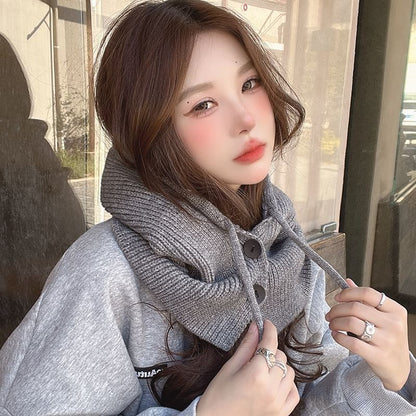 Knit Buttoned Balaclava