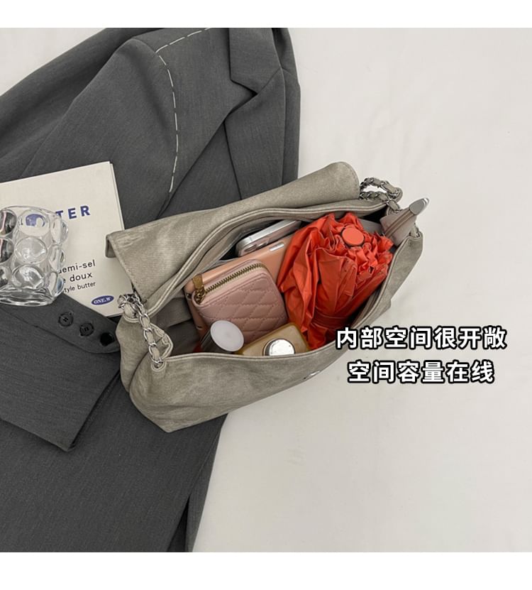 Sac à bandoulière à rabat et chaîne