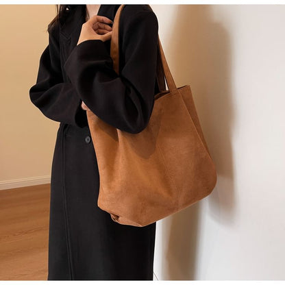 Sac fourre-tout en faux suède