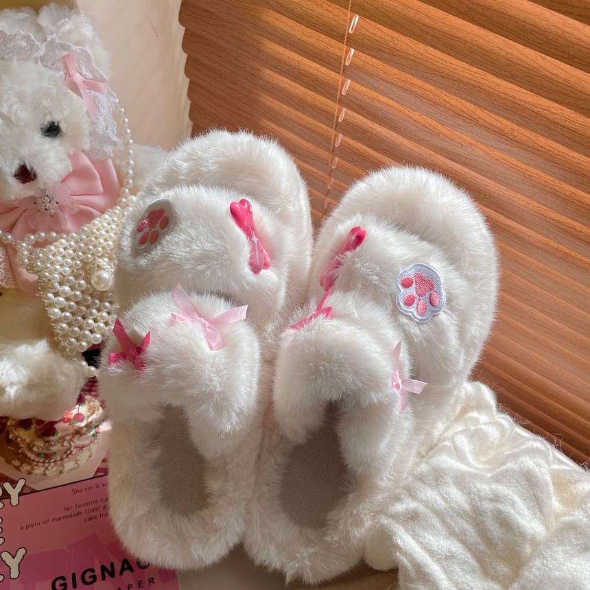 Fluffy Slide Sandals