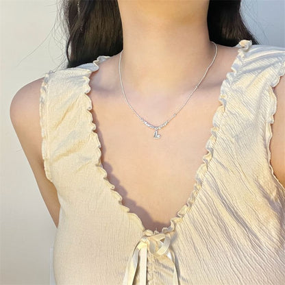 Necklace Heart Beaded Pendant