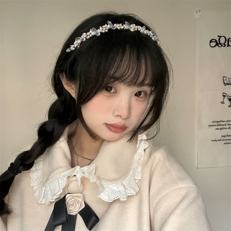 Faux Headband Rhinestone Crystal