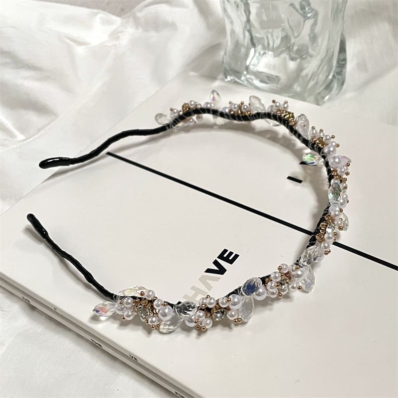 Faux Headband Rhinestone Crystal