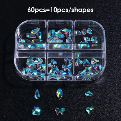 Holographic Resin Nail Art Decoration