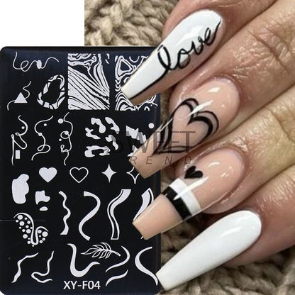 Stainless Steel Nail Art Stencil