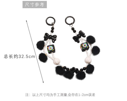 Bow Pom Pom Bag Charm