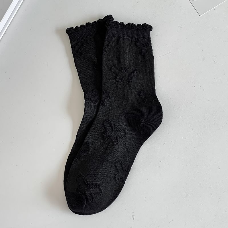 Chaussettes à volants imprimées