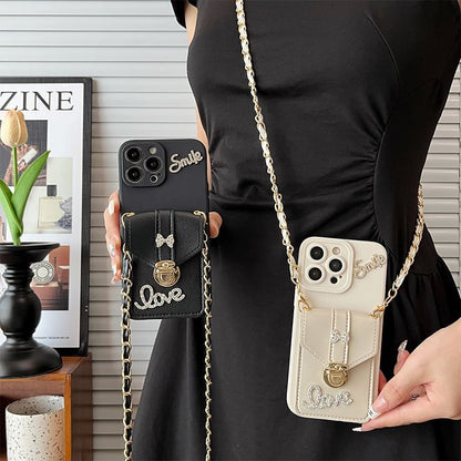 Holder Card Phone Lettering Case