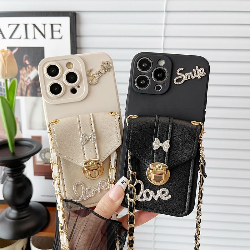 Holder Card Phone Lettering Case