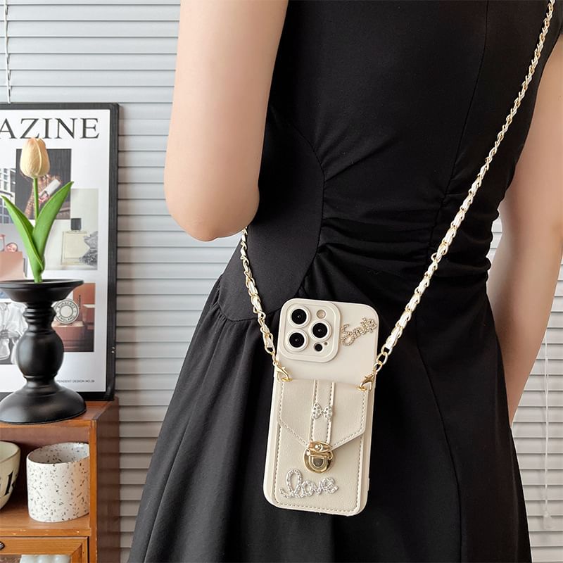 Holder Card Phone Lettering Case