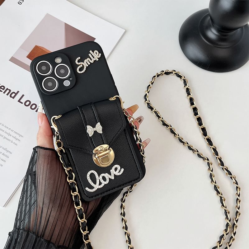 Holder Card Phone Lettering Case