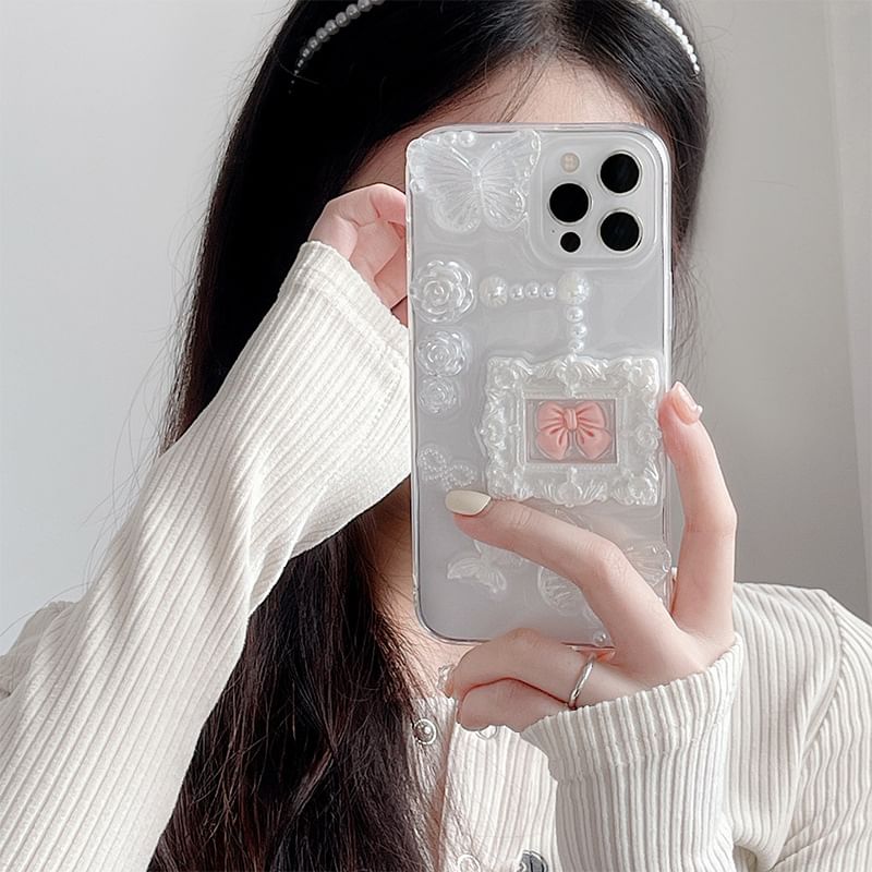 Bow Phone Floral Case