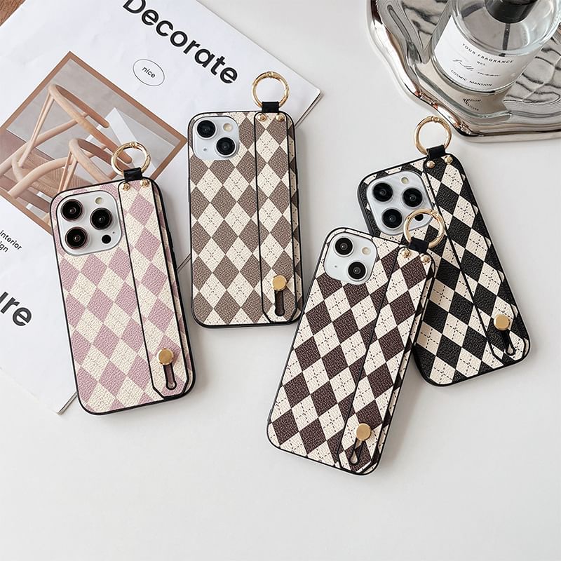 Argyle Case Phone Strap