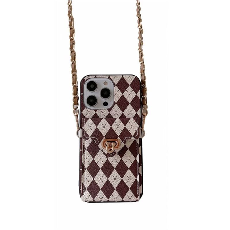 Lanyard Case Argyle Phone