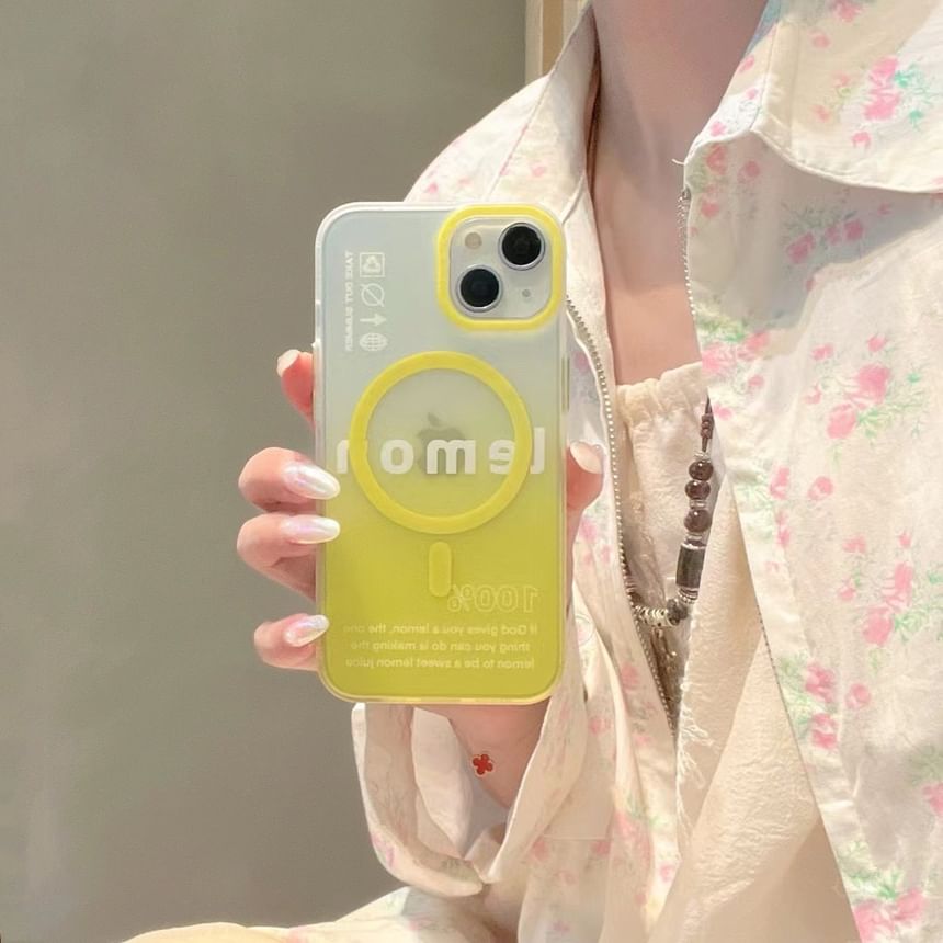 Case Phone Gradient MagSafe Lettering