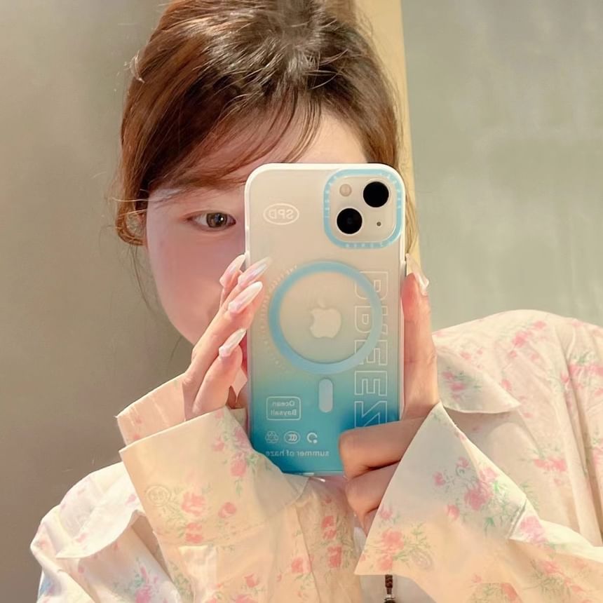 Case Phone Gradient MagSafe Lettering