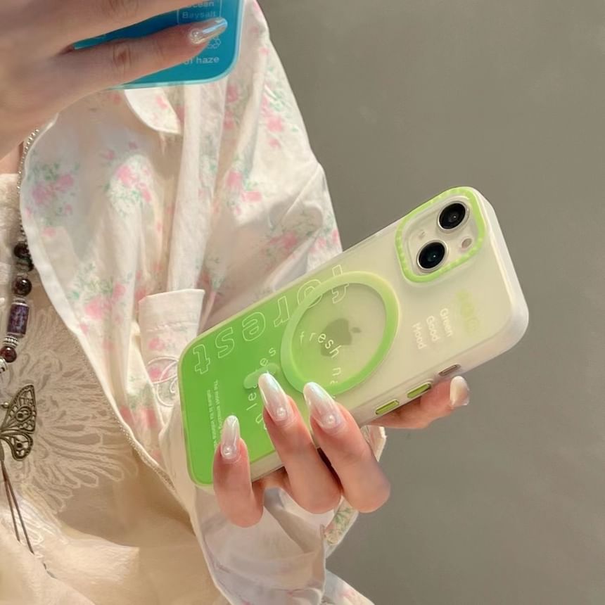 Case Phone Gradient MagSafe Lettering