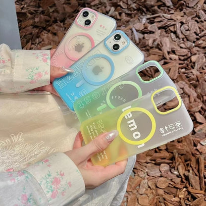 Case Phone Gradient MagSafe Lettering