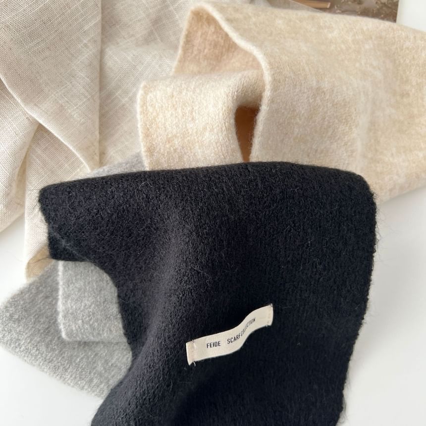 Knit Color Block Scarf