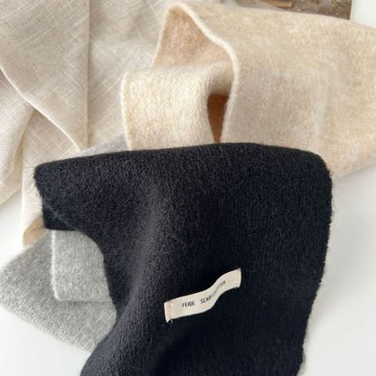 Knit Color Block Scarf