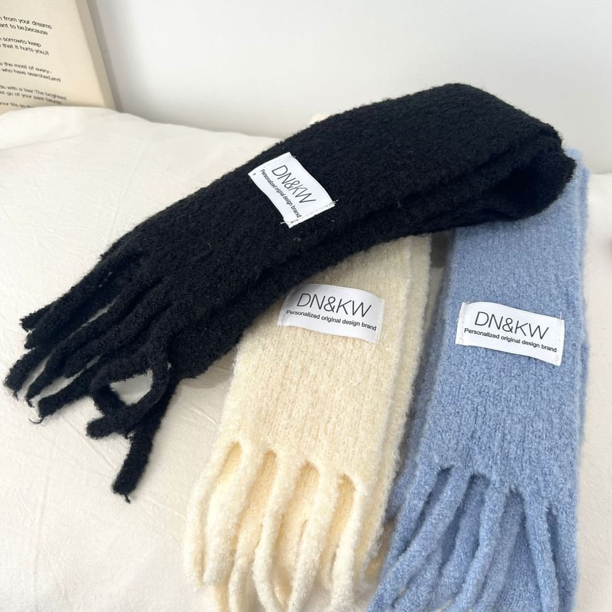 Fringe Plain Scarf