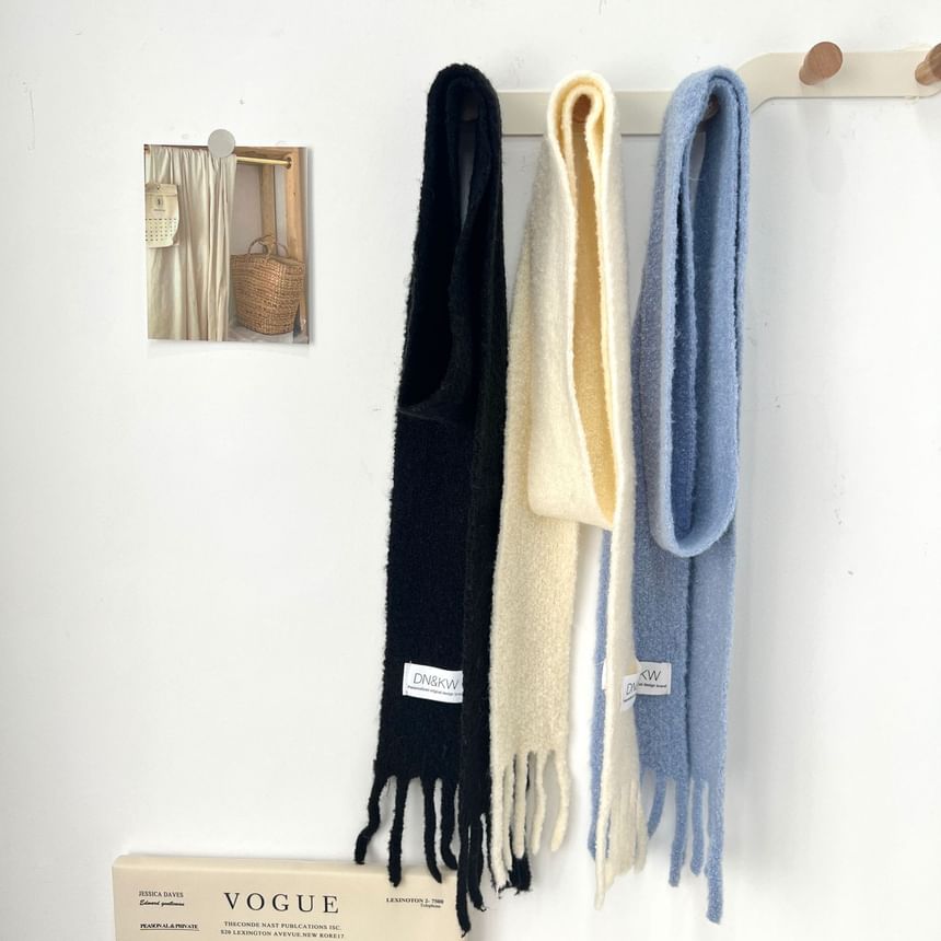 Fringe Plain Scarf