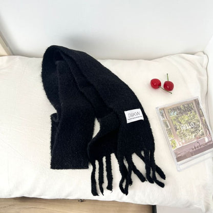 Fringe Plain Scarf
