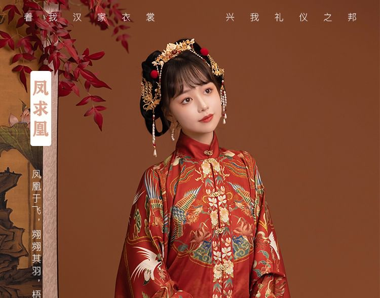 Patterned Hanfu Costume Set