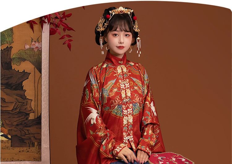 Patterned Hanfu Costume Set