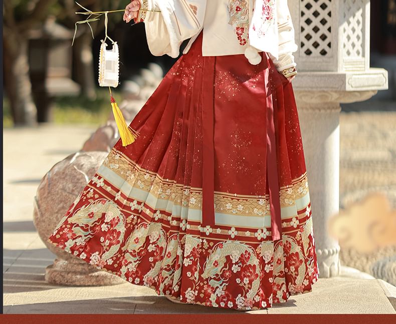 Floral Hanfu Costume Set