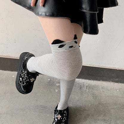 Cartoon Patterned Over The Knee Socks